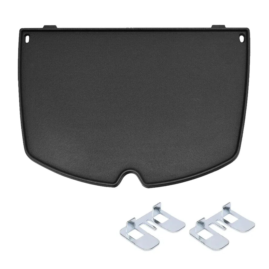 Cast Iron BBQ Half Griddle Plate Replacement Part For Weber Q models Q200 Q220 Q240 Q260 Q2000 Q2200 Q2400 Series Grills Non-stick Cooking 38.5x27cm