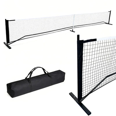 Portable Pickleball Net 6.7m Regulation Size Steady Metal Frame and Standard PE Nets With Carrying Bag Indoor Outdoor Training Versatile Game Net Set