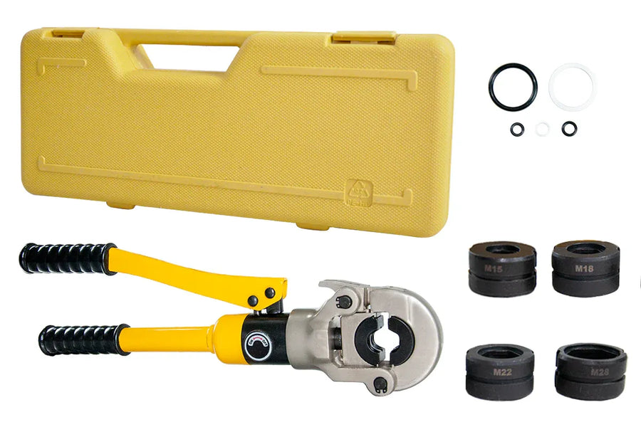 Hydraulic Pipe Crimper Plier Set Tube Plumbing Tool with Crimping Dies for Stainless Steel Pipe