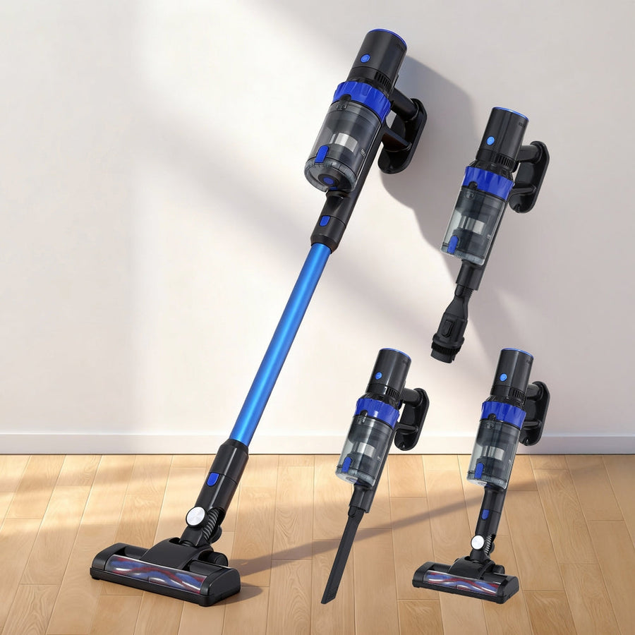 Devanti Stick Vacuum Cleaner Brushless Cordless 350W Blue-0