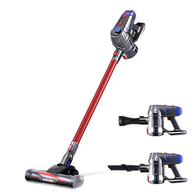 NNEDSZ Handheld Vacuum Cleaner Cordless Stick Handstick Vac Bagless 2-Speed Headlight Red-0