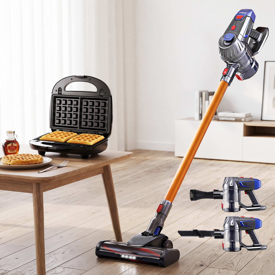 Devanti K7 Cordless Stick Vacuum Cleaner plus 3-in-1 Sandwich Maker