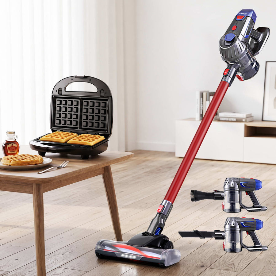 Devanti K7 Cordless Stick Vacuum Cleaner plus 3-in-1 Sandwich Maker