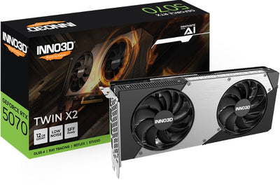 INNO3D nVidia GeForce RTX 5070 TWIN X2 12GB GDDR7 2512 MHz Boost Clock