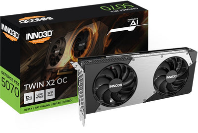 INNO3D nVidia GeForce RTX 5070 TWIN X2 OC 12GB GDDR7 2542 MHz Boost Clock