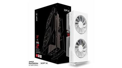 XFX Swift AMD Radeon RX 9060XT OC White Gaming Edition with 16GB GDDR6 HDMI 2xDP