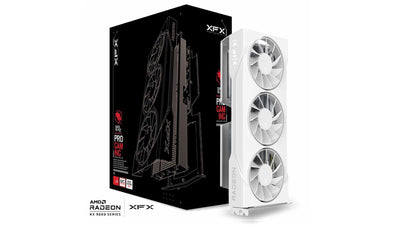 XFX Swift AMD Radeon RX 9060XT OC White Triple Fan Gaming Edition with 16GB GDDR6 HDMI 2xDP