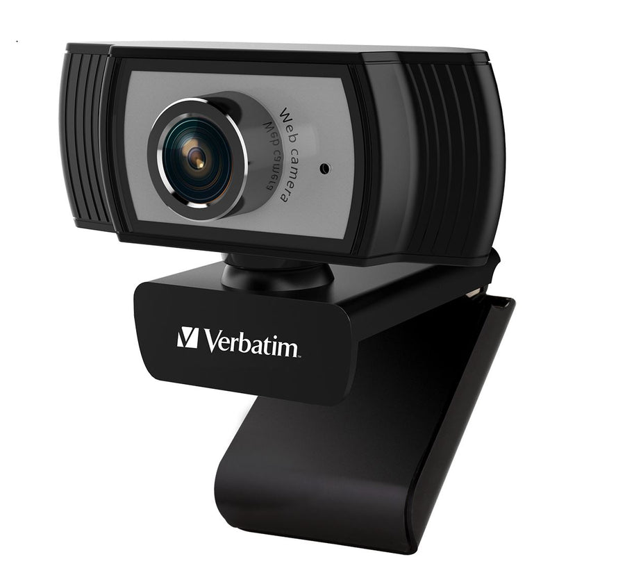 Verbatim 1080p Full HD Webcam - Black/Silver FHD 1920x1080