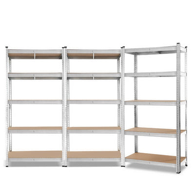 NNEDSZ 3x0.9M Shelving Racking Storage Garage Steel Metal Shelves Rack-0