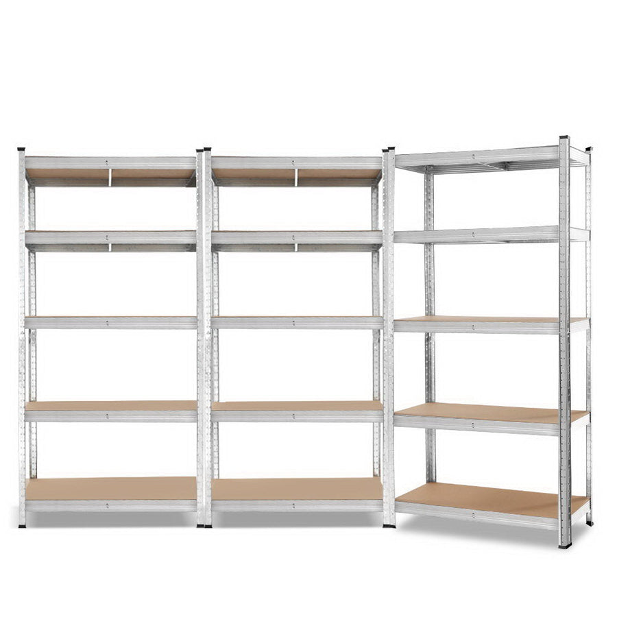NNEDSZ 3x0.9M Shelving Racking Storage Garage Steel Metal Shelves Rack-0