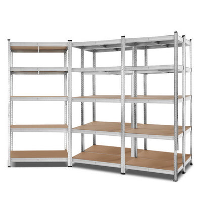 NNEDSZ 5x0.9M Shelving Racking Storage Garage Steel Metal Shelves Rack-0