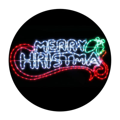 NNEDSZ Jollys Christmas Motif Lights LED Rope Merry Xmas Waterproof Colourful-0