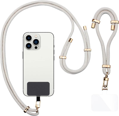 2 Pads Phone Lanyard,  Adjustable Crossbody Cell Phone Strap Universal Phone Wrist Lanyard 2Pcs Phone Patch Tether Tab for Most Smartphones Cell Phone Accessories