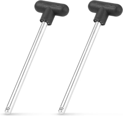 Weight Stack Pin, 2Pcs Gym Replacement Pins Extender for Weights Loading Adder Drop Set Pin for Weight Stack Machine Weight Selector Pin for Home Gym Part Exercise Machine Accessories