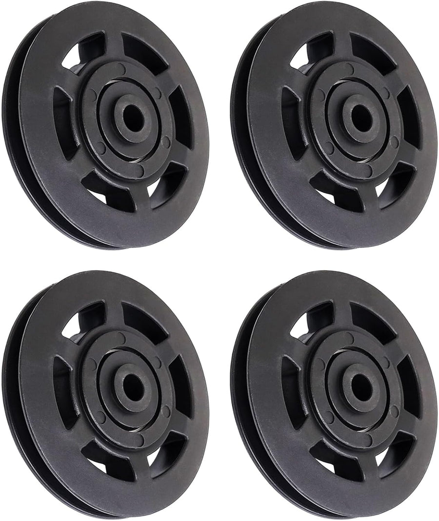 4X Bearing Pulley Wheel GYM Fitness Equipment Part Cable 3-3/4 Inch