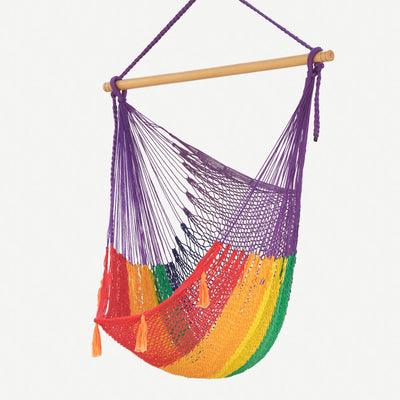 NNEDSZ Hammock Swing Chair Rainbow-0