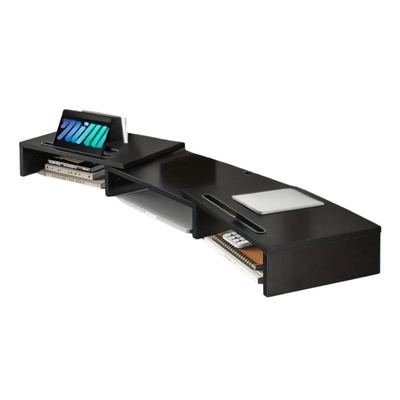 NNETM Adjustable Dual Monitor Stand with Storage (2-Slot)-0