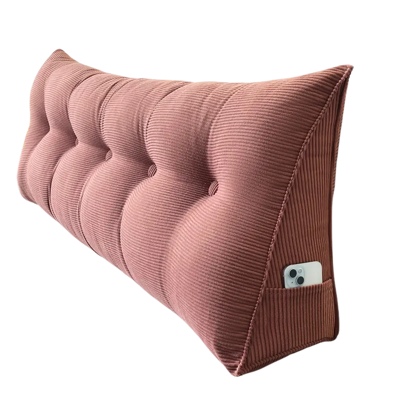 NNETM Wedge Floor Cushion with Striped Side Storage-0