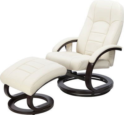 NNEDSZ Leather Massage Chair Recliner Ottoman Lounge Remote-0